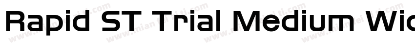 Rapid ST Trial Medium Wide字体转换